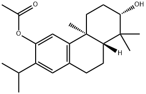 (2S)-1,2,3,4,4a,9,10,10aα-オクタヒドロ-1,1,4aβ-トリメチル-7-(1-メチルエチル)-2β,6-フェナントレンジオール6-アセタート 化学構造式