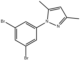 1H-Pyrazole, 1-(3,5-dibromophenyl)-3,5-dimethyl- Structure