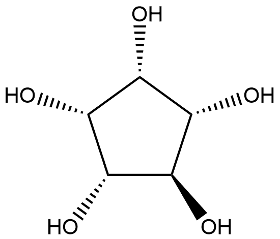 1α,2α,3α,4α,5β-Cyclopentanepentol 结构式