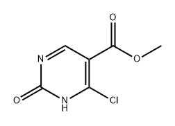 6-氯-2-氧代-1,2-二氢嘧啶-5-羧酸甲酯 结构式