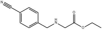Glycine, N-[(4-cyanophenyl)methyl]-, ethyl ester Structure