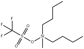 Methanesulfonic acid, 1,1,1-trifluoro-, dibutylmethylsilyl ester Structure