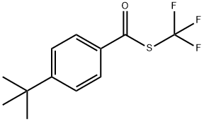 4-叔丁基基苯甲酸三氟甲硫基酯 结构式