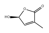 (S)-5-羟基-3-甲基呋喃-2(5H)-酮 结构式