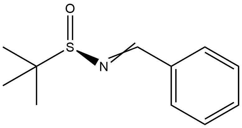 2-Propanesulfinamide, 2-methyl-N-(phenylmethylene)-, [S(R)]- Structure