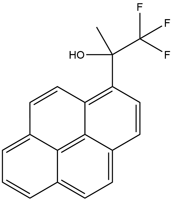 1-Pyrenemethanol, α-methyl-α-(trifluoromethyl)- Structure