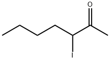 2-Heptanone, 3-iodo- Structure