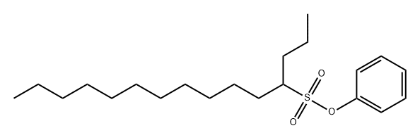4-ペンタデカンスルホン酸フェニル 化学構造式