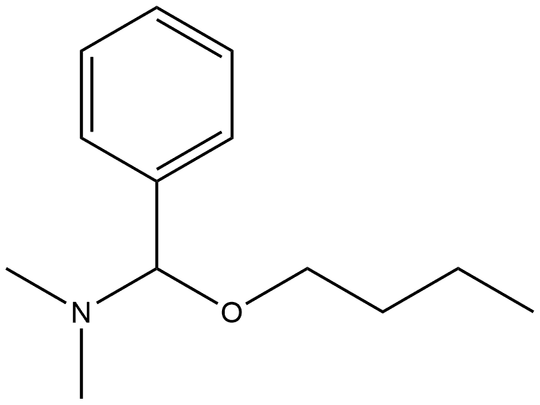 Benzenemethanamine, α-butoxy-N,N-dimethyl- Structure