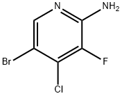 2-氨基-3-氟-4-氯-5-溴吡啶 结构式