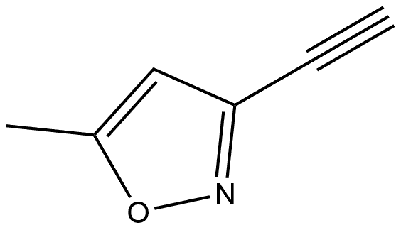 3-乙炔基-5-甲基异噁唑 结构式
