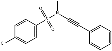 Benzenesulfonamide, 4-chloro-N-methyl-N-(2-phenylethynyl)- Structure