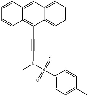 Benzenesulfonamide, N-[2-(9-anthracenyl)ethynyl]-N,4-dimethyl- Structure