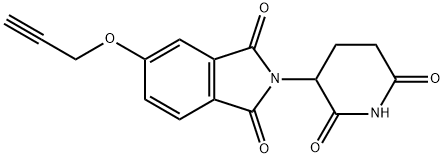 1H-Isoindole-1,3(2H)-dione, 2-(2,6-dioxo-3-piperidinyl)-5-(2-propyn-1-yloxy)- Structure
