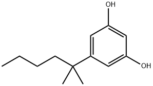1,3-Benzenediol, 5-(1,1-dimethylpentyl)- Struktur