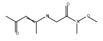 Acetamide, N-methoxy-N-methyl-2-[(1-methyl-3-oxo-1-buten-1-yl)amino]-