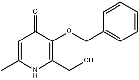 3-(苄氧基)-2-(羟甲基)-6-甲基吡啶-4(1H)-酮 结构式