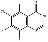 7-溴-6-氯-5,8-二氟噻唑啉-4(3H)-酮, 2387928-71-2, 结构式