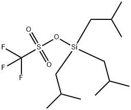三(2-甲基丙基)硅烷基 三氟甲磺酸盐 结构式