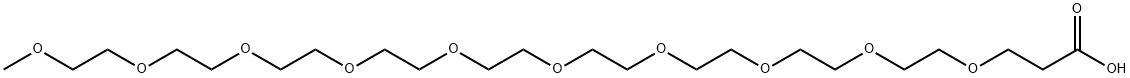 m-PEG10-acid, 2409969-94-2, 结构式