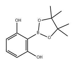 1,3-Benzenediol, 2-(4,4,5,5-tetramethyl-1,3,2-dioxaborolan-2-yl)- Struktur