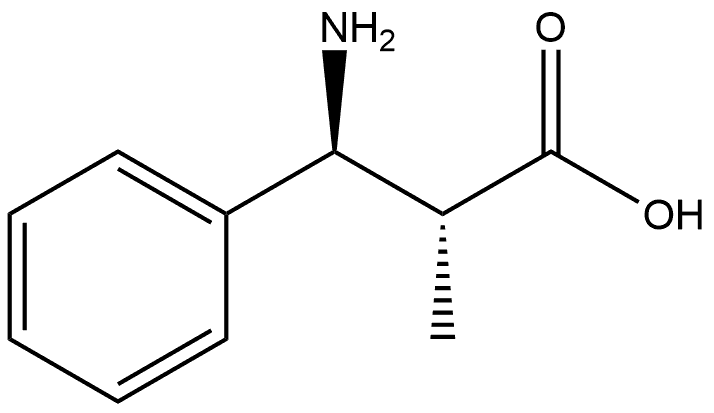 Benzenepropanoic acid, β-amino-α-methyl-, (αR,βS)-rel- Struktur