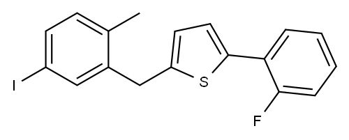 Thiophene, 2-(2-fluorophenyl)-5-[(5-iodo-2-methylphenyl)methyl]-