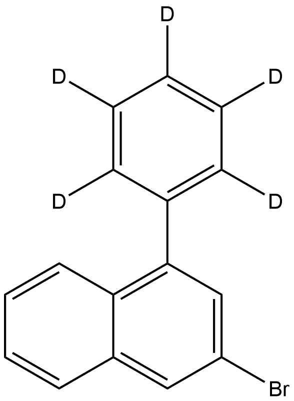 3-溴-1-(苯基-D5)萘 结构式