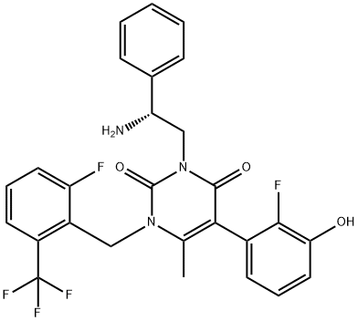 恶拉戈利杂质9, 2480056-23-1, 结构式