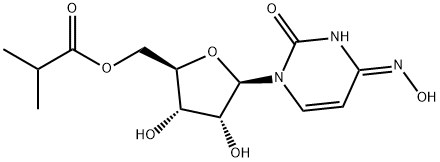 Uridine, 4-oxime, 5'-(2-methylpropanoate), (4E)- Structure