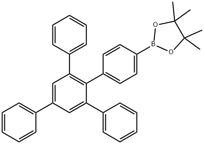 2-(4′,6′-二苯基[1,1′:2′,1′′-三联苯]-4-基)硼酸频哪醇酯 结构式