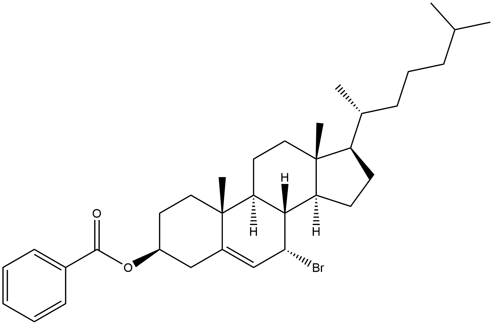 Cholest-5-en-3-ol, 7-bromo-, 3-benzoate, (3β,7α)-