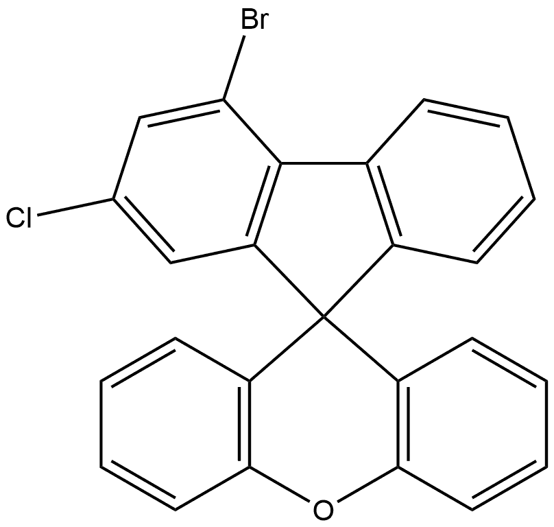 4-溴-2′-氯-螺[9H-芴-9,9′-[9H]氧杂蒽] 结构式