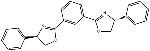 1,3-双((R)-4-苯基-4,5-二氢恶唑-2-基)苯, 265127-65-9, 结构式