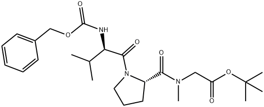 Glycine, N-[(phenylmethoxy)carbonyl]-D-valyl-L-prolyl-N-methyl-, 1,1-dimethylethyl ester