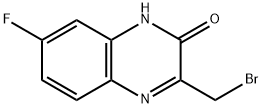 3-(溴甲基)-7-氟喹喔啉-2(1H)-酮 结构式