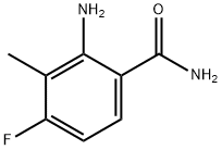 2-氨基-4-氟-3-甲基苯甲酰胺 结构式