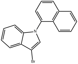 3-溴-1-(萘-1-基)-1H-吲哚, 2845126-51-2, 结构式