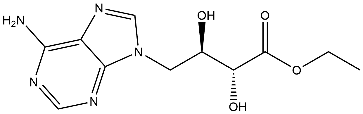 ethyl (2R,3R)-4-(6-amino-9H-purin-9-yl)-2,3-dihydroxybutyrate