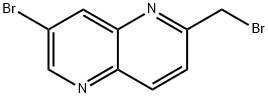 7-溴-2-(溴甲基)-1,5-萘吡啶 结构式