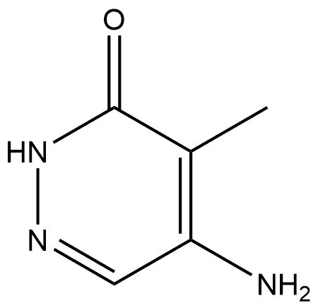 5-氨基-4-甲基哒嗪-3(2H)-酮 结构式