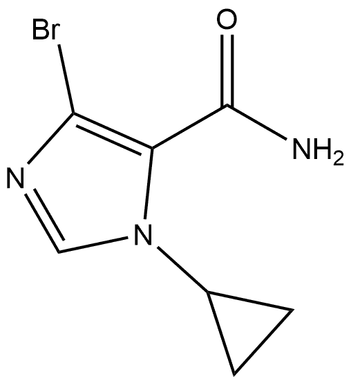 4-溴-1-环丙基-1H-咪唑-5-甲酰胺 结构式