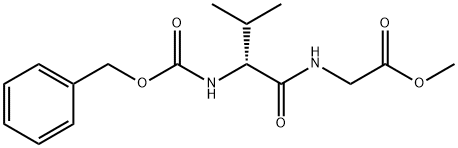 Glycine, N-[(phenylmethoxy)carbonyl]-D-valyl-, methyl ester Structure