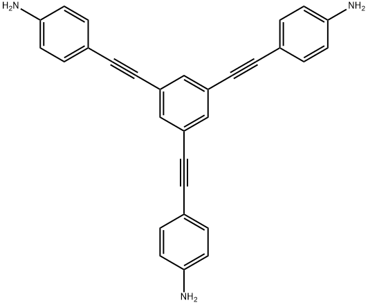 [Benzenamine, 4,4',4''-(1,3,5-benzenetriyltri-2,1-ethynediyl)tris-] Structure