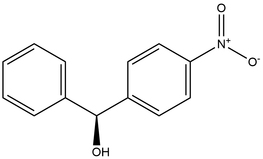 Benzenemethanol, 4-nitro-α-phenyl-, (αS)- Structure