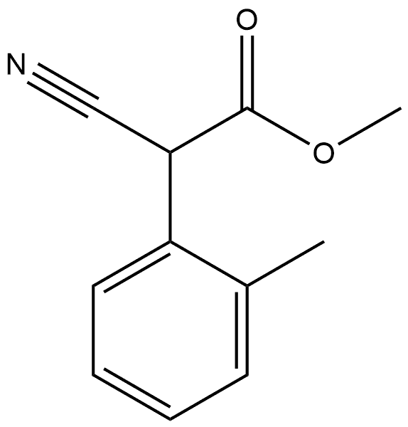 Benzeneacetic acid, α-cyano-2-methyl-, methyl ester 结构式