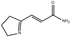 (E)-3-(3,4-ジヒドロ-2H-ピロール-5-イル)プロペンアミド 化学構造式