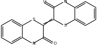 2H-1,4-BENZOTHIAZIN-3(4H)-ONE, 2-(3,4-DIHYDRO-3-OXO-2H-1,4-BENZOTHIAZIN-2-YLIDENE)- 结构式