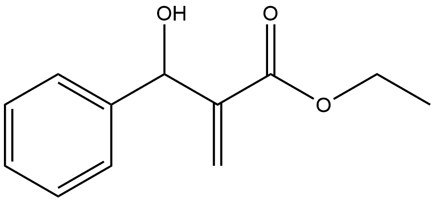 Benzenepropanoic acid, β-hydroxy-α-methylene-, ethyl ester Struktur