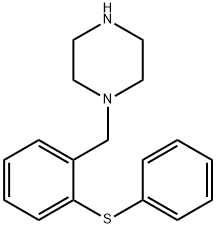 Piperazine, 1-[[2-(phenylthio)phenyl]methyl]- Struktur